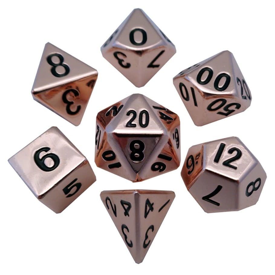 RPG Dice Set (7): Metal Copper