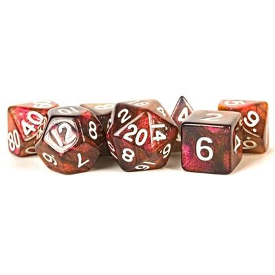 RPG Dice Set (7): 16mm Stardust Supervolcano