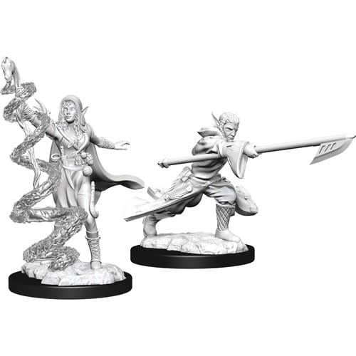 Magic the Gathering Unpainted Miniatures: W13 Joraga Warcaller &amp; Joraga Treespeaker (Elves)