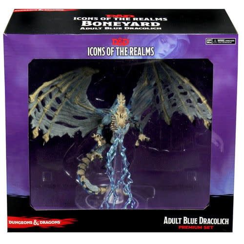 Dungeons &amp; Dragons Icons of the Realms: Set 18 Boneyard Premium - Blue Dracolich