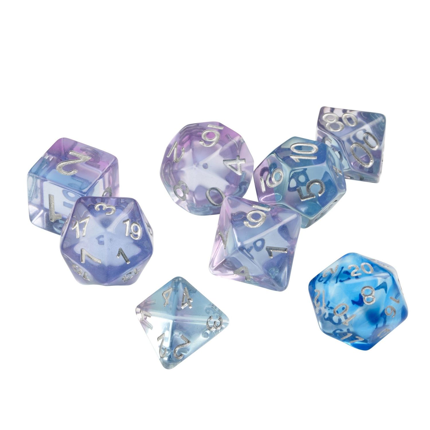 RPG Dice Set (7): Ocean Blue