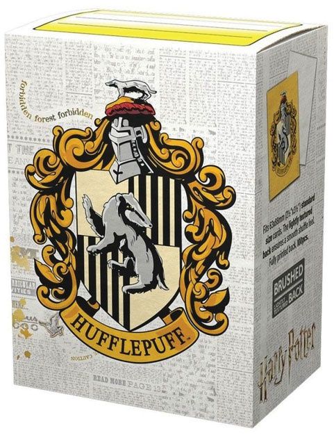 Dragon Shields: (100) Brushed Art - Harry Potter Wizarding World - Hufflepuff