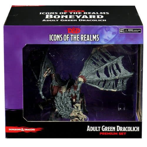 Dungeons &amp; Dragons Icons of the Realms: Set 18 Boneyard Premium - Green Dracolich