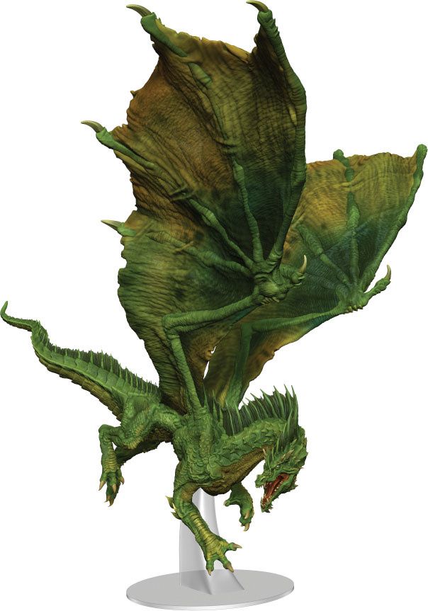 Dungeons &amp; Dragons Fantasy Miniatures: Icons of the Realms - Adult Green Dragon Premium Figure