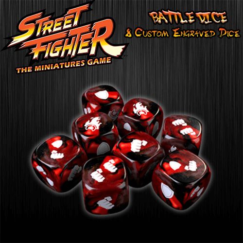 Street Fighter: The Miniatures Game Red Battle Dice