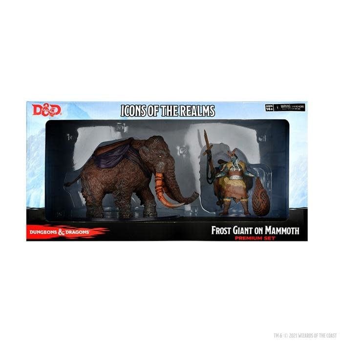 Dungeons &amp; Dragons Fantasy Miniatures: Icons of the Realms Set 19 Snowbound Frost Giant and Mammoth Premium Set