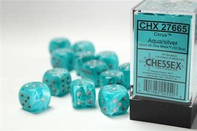 D6 (12): 16mm  Aqua/silver