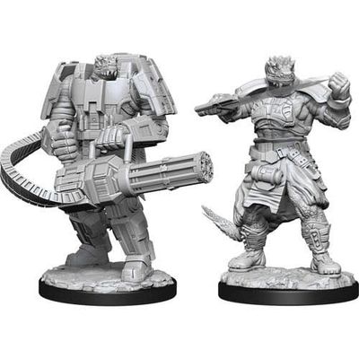 Starfinder Deep Cuts Unpainted Miniatures: W15 Vesk Soldier