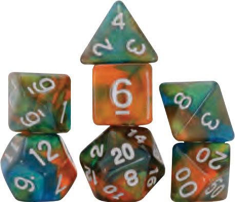 RPG Dice Set (7): Persimmon Punch