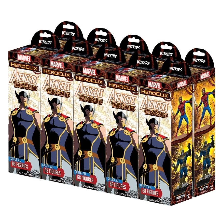 Marvel HeroClix: Avengers War of the Realms Booster Brick (10)