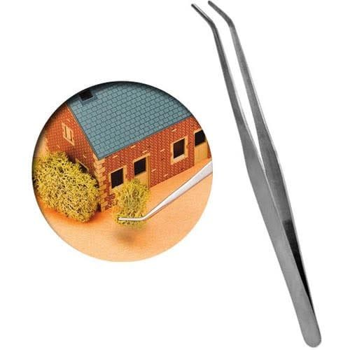 Tool: Strong Curved Stainless Steel Tweezers (175mm)