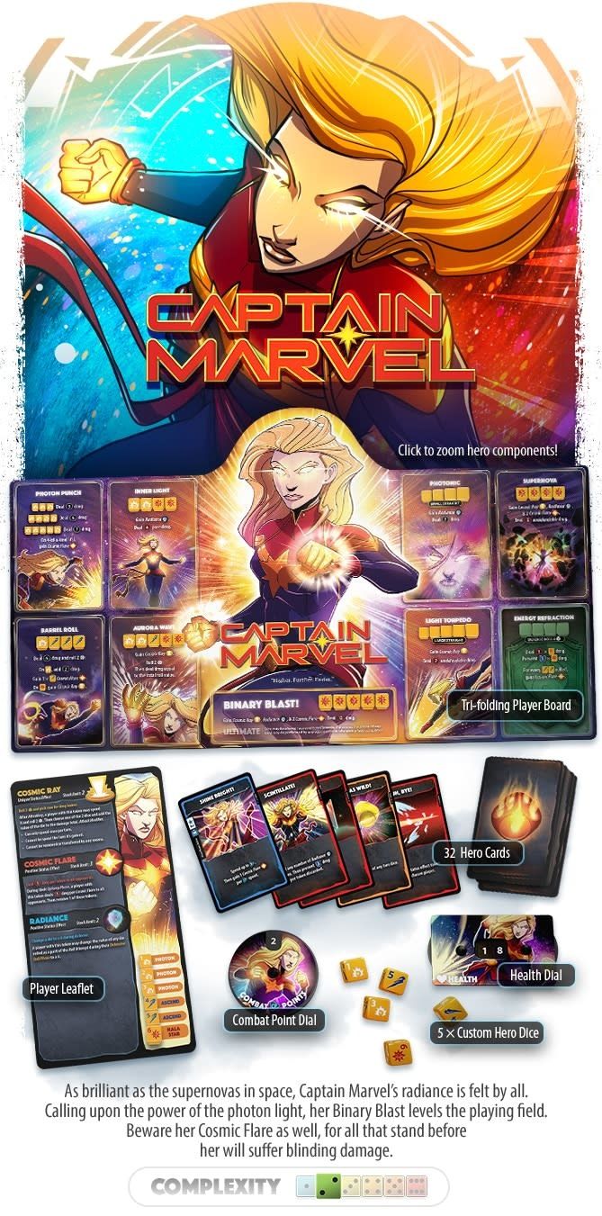 Dice Throne: Marvel: Captain Marvel Sleeves