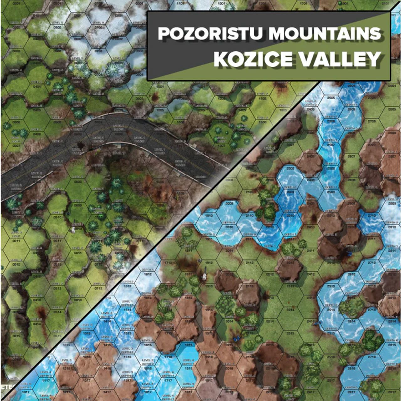 BattleTech: Battle Mat - Tukayyid - Pozoristu Mountains/Kozice Valley