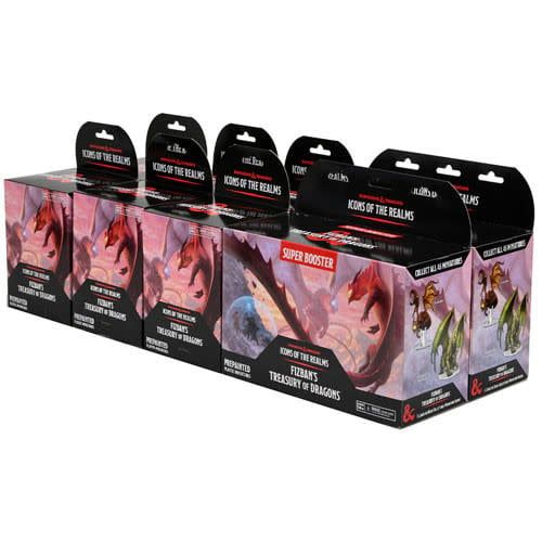 Dungeons &amp; Dragons: Icons of the Realms Set 22 Fizban`s Treasury of Dragons Standard Booster Brick (8)