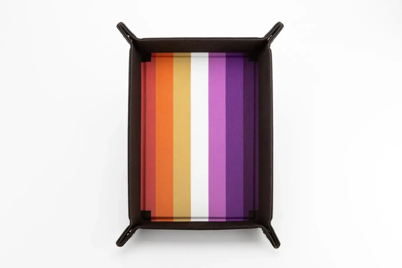 Pride Flag Dice Trays: Lesbian Flag