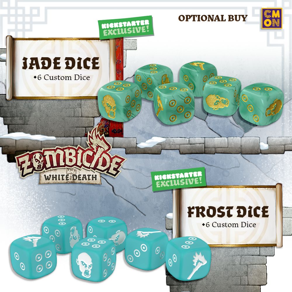 Zombicide: White Death: Jade Dice