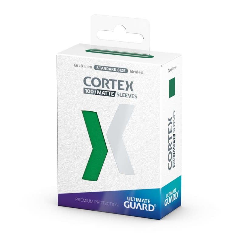 Ultimate Guard CORTEX Sleeves Green Matte 100ct Packs