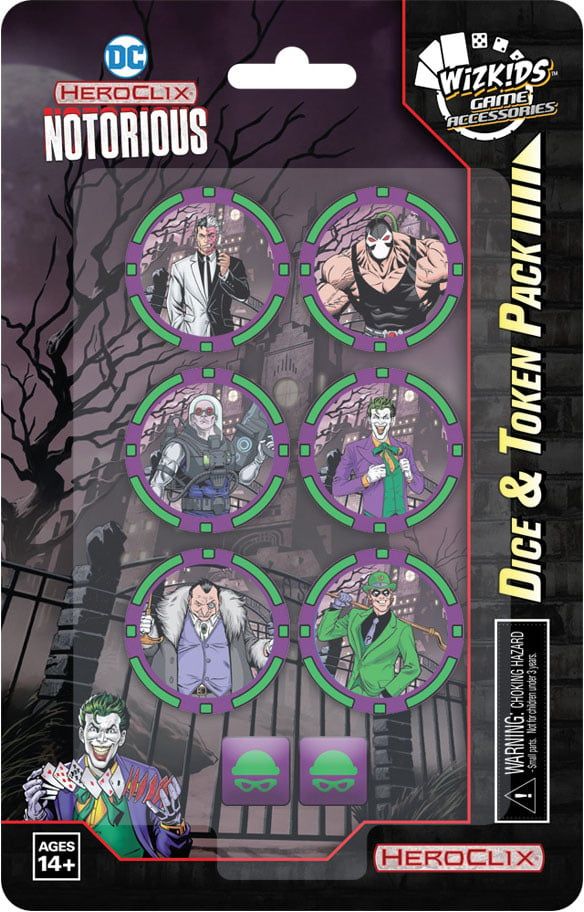 DC HeroClix: Notorious Dice &amp; Token Pack