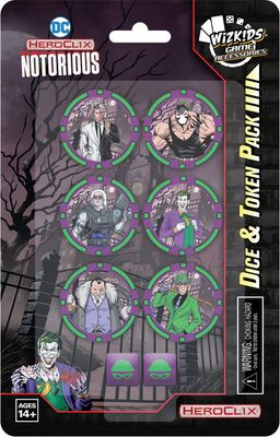 DC HeroClix: Notorious Dice &amp; Token Pack