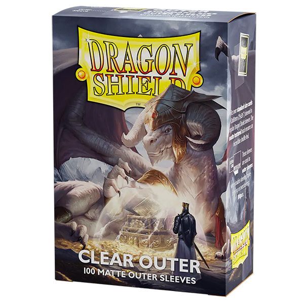 Dragon Shield Sleeves: (100) Matte Outer Sleeves - Clear