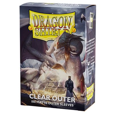 Dragon Shield Sleeves: (100) Matte Outer Sleeves - Clear