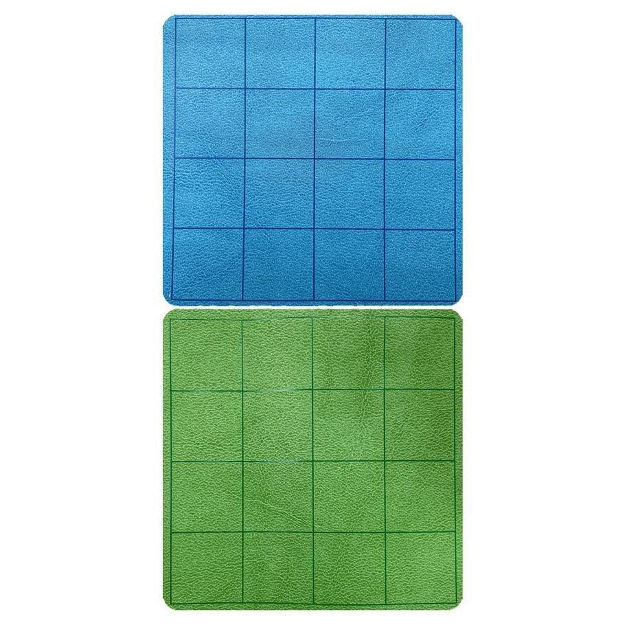 Megamat: Reversible Squares Blue/Green (34½” x 48” Playing Surface)