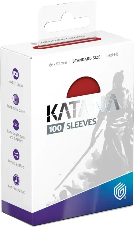 Ultimate Guard Sleeves KATANA Rising Sun (100) Red