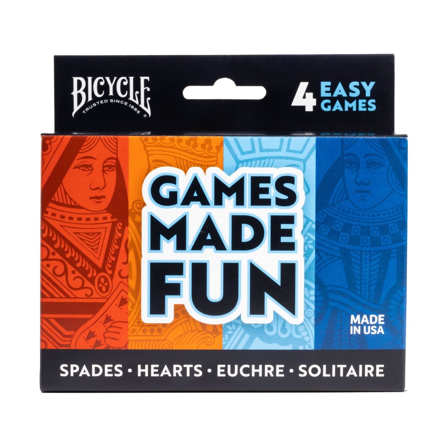 Games Made Fun Four Game Pack (Hearts Spades Euchre And Solitaire)