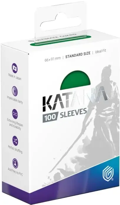 Ultimate Guard KATANA Sleeves Jade Garden (100) Bright Green
