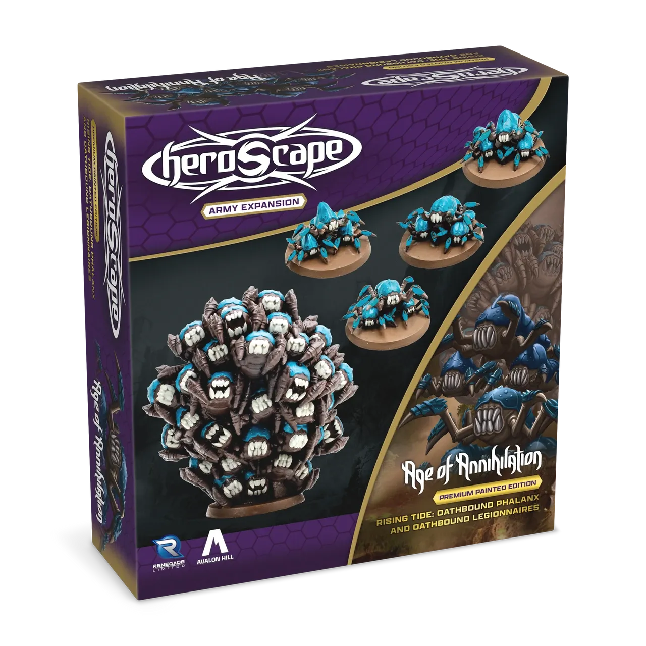 Heroscape: Rising Tide – Oathbound Phalanx &amp; Oathbound Legionnaires Army Expansion Premium Painted Edition