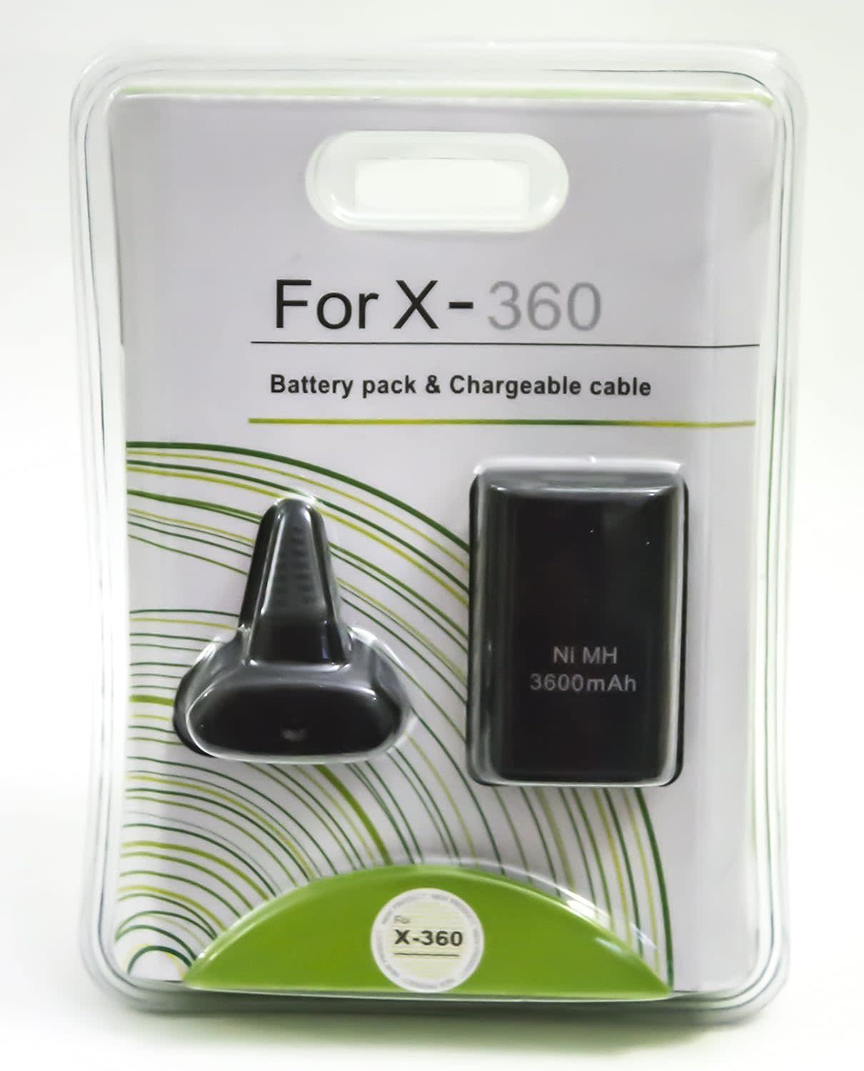 Xbox 360 Play N Charge Kit Battery and Charging Cable - Black