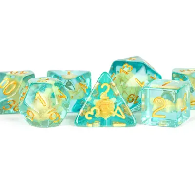 New 13 Inclusion Dice Resin: Turtle