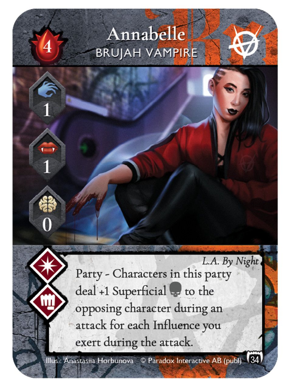 Vampire: The Masquerade Rivals Expandable Card Game Annabelle Promo