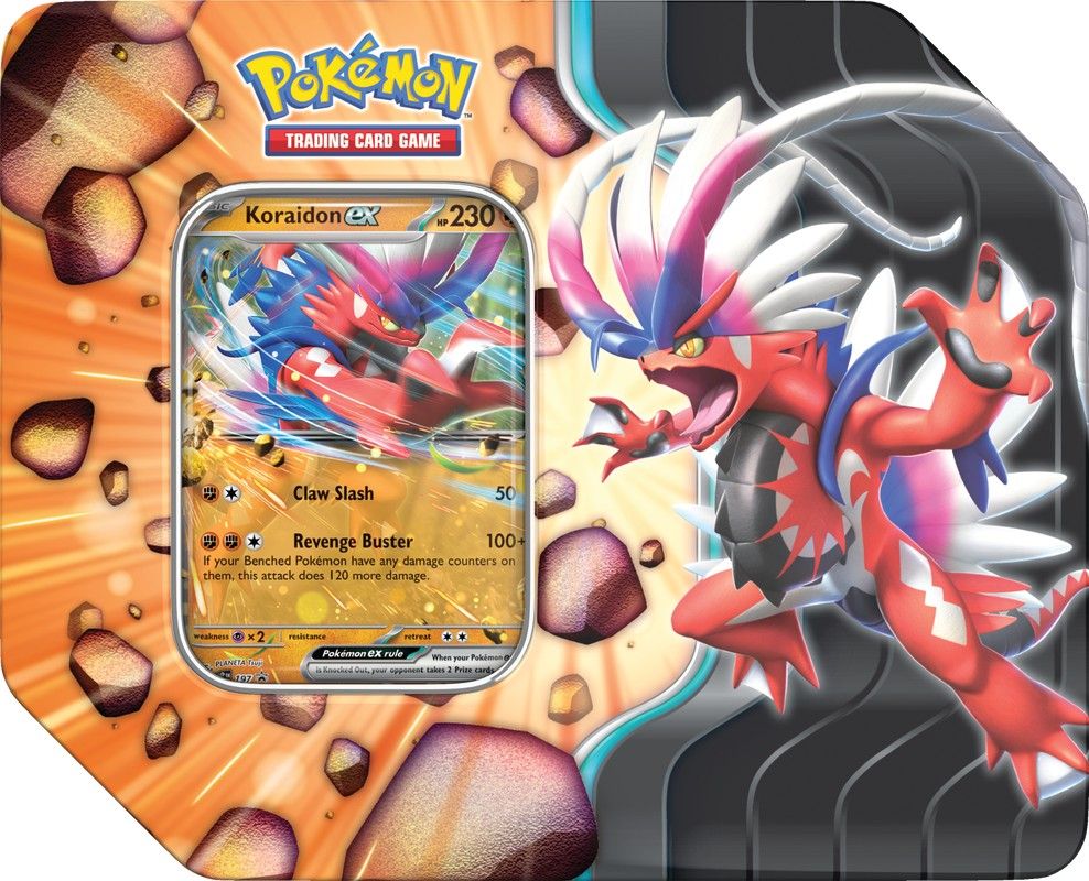 Pokémon TCG: Slashing Legends Tin - Koraidon EX