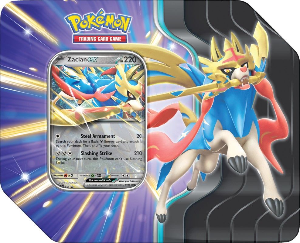 Pokemon Slashing Legends Tin - Zacien EX