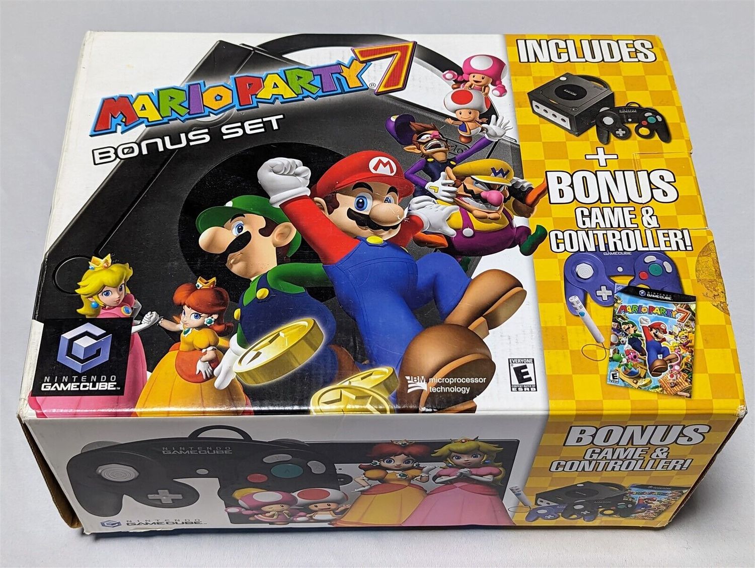 Mario Party 7 Nintendo GameCube Console &amp; Game Bundle Complete CIB - Tested (Missing One Controller)