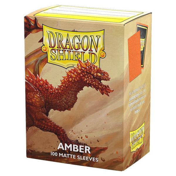 Dragon Shields: (100) Matte Amber