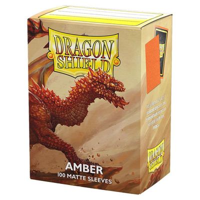 Dragon Shields: (100) Matte Amber