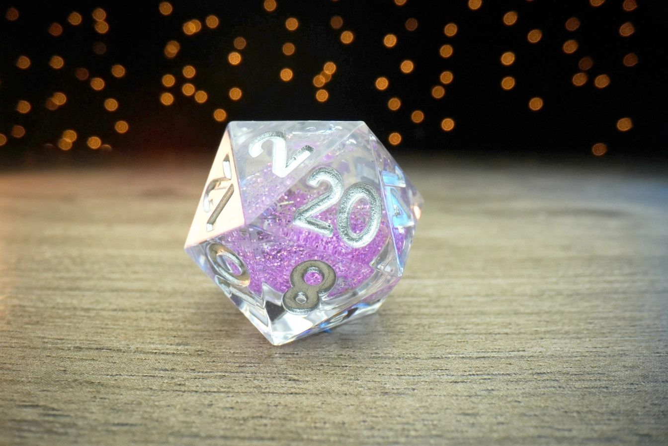 Gen 2 Liquid Core Elixir Dice: Sorcerous Swirl (Single D20)