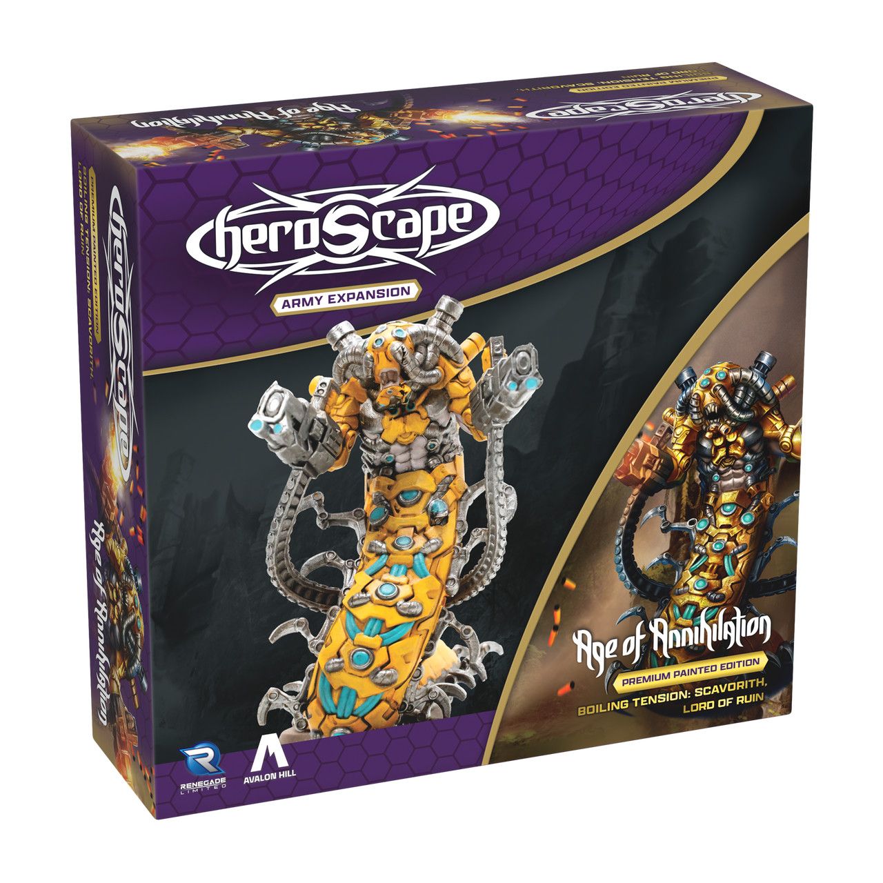 Heroscape: Scavorith Lord of Ruin Army Expansion Painted
