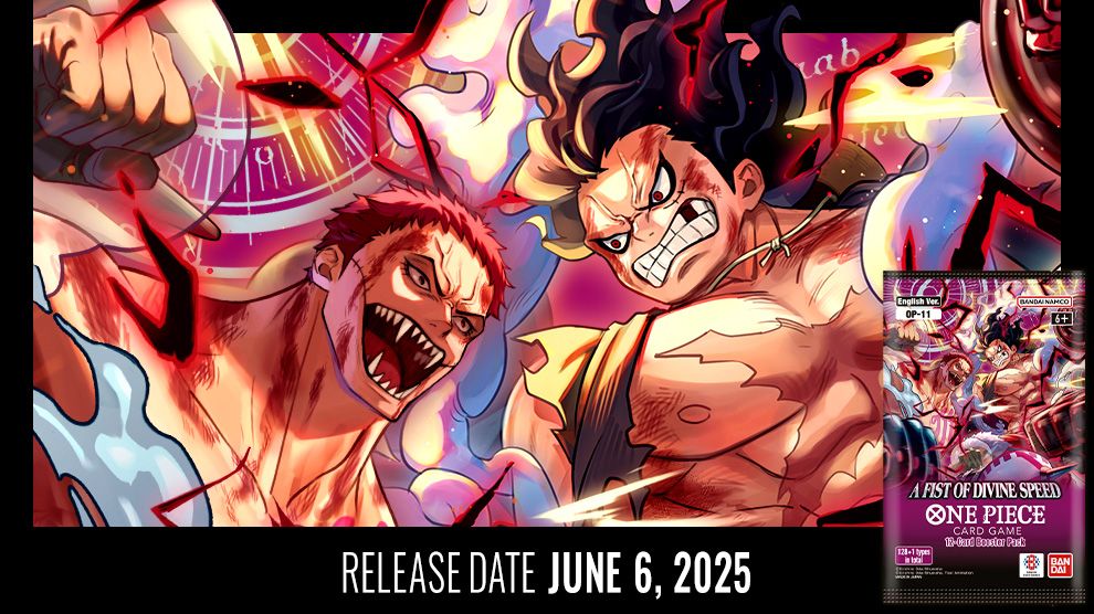 One Piece TCG: A Fist of Divine Speed (OP-11) Prerelease event 7pm 6/5/25