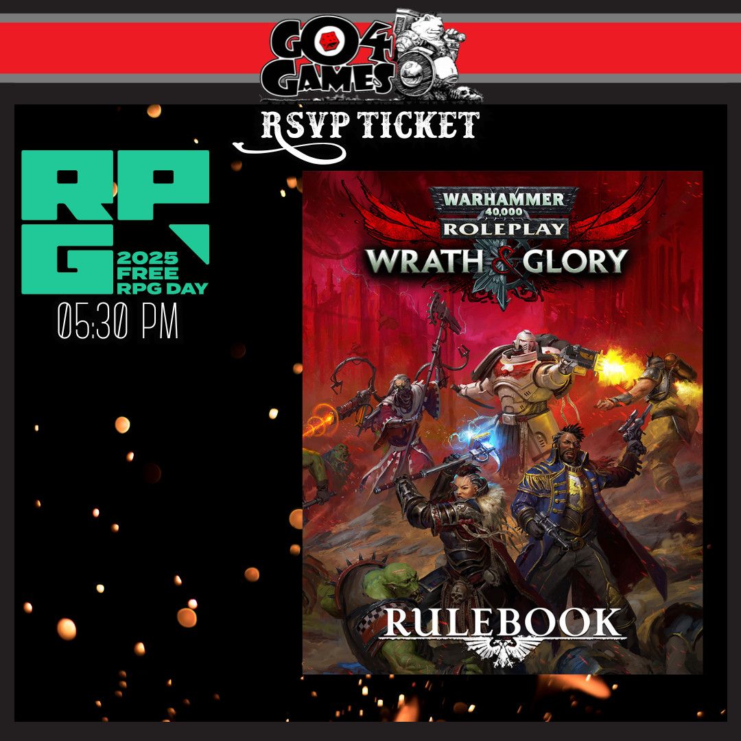 Free RPG Day RSVP: 1730 Wrath &amp; Glory