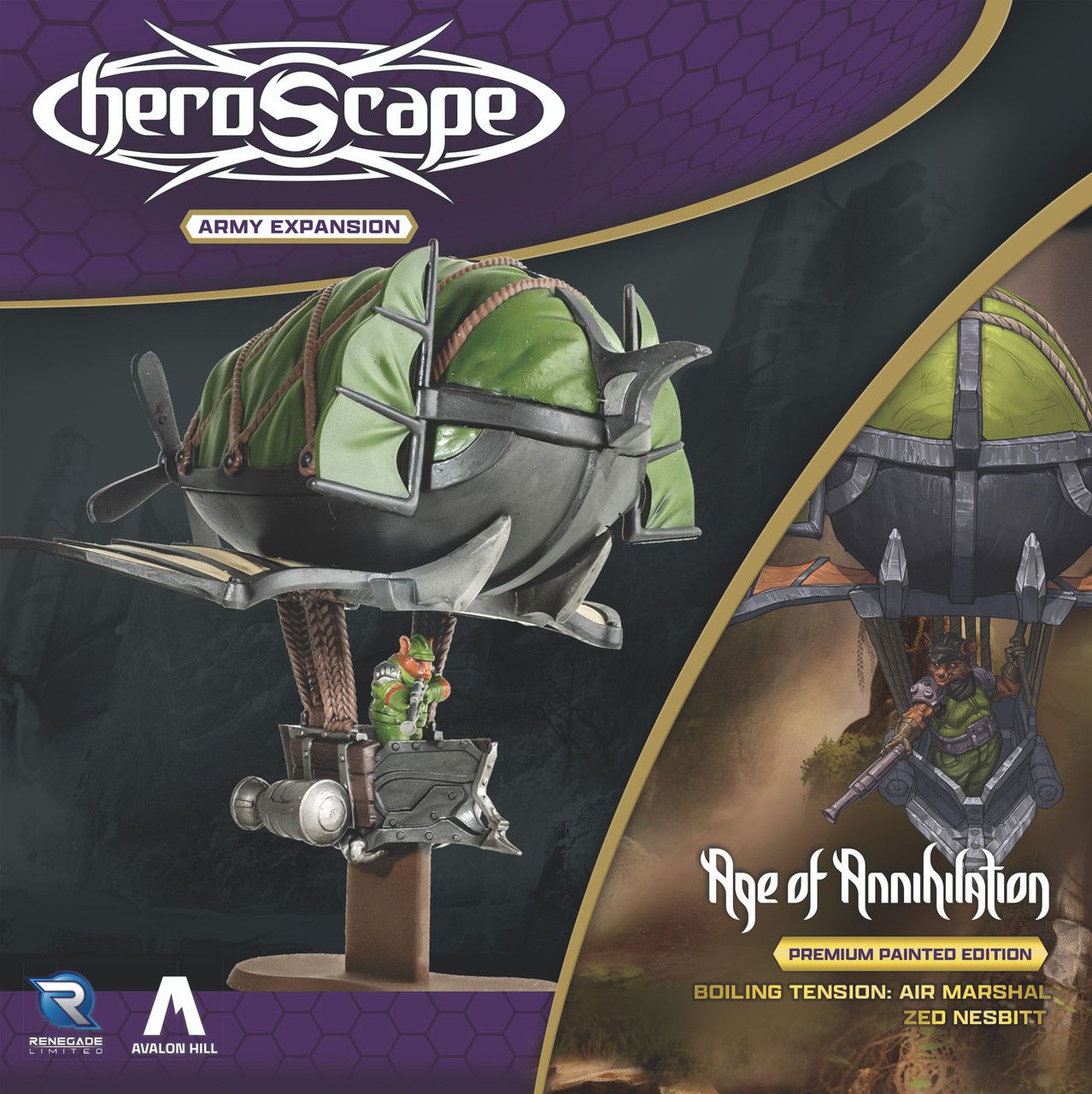 Heroscape: Air Marshal Zed Nesbitt Army Expansion Painted Edition