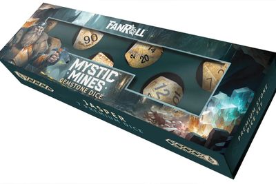 Mystic Mines 16mm Stone Poly Dice Set: Picture Jasper