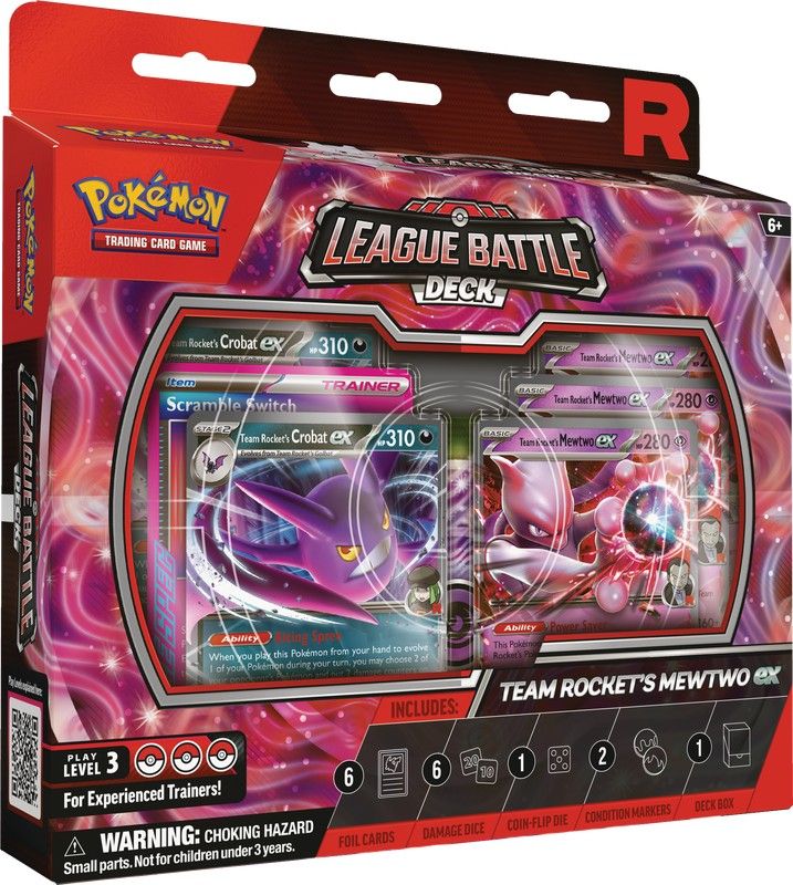 Pokemon Team Rocket&#39;s Mewtwo ex League Battle Deck