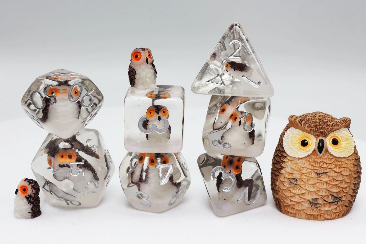 RPG Dice Set (7): Wise Owl Rpg Dice Set