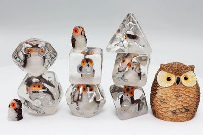 RPG Dice Set (7): Wise Owl Rpg Dice Set