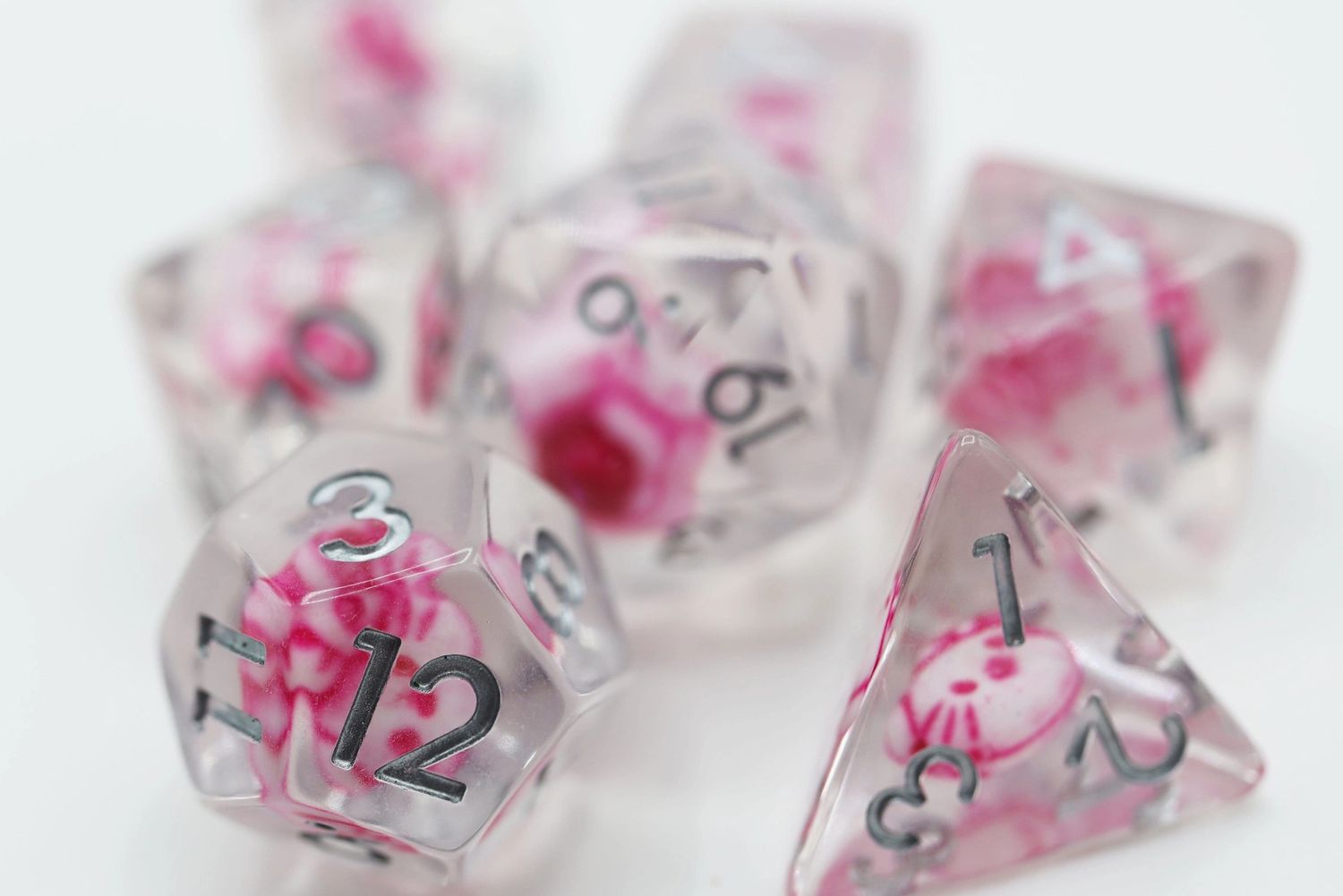 RPG Dice Set (7): Anime Kitty Rpg Dice Set
