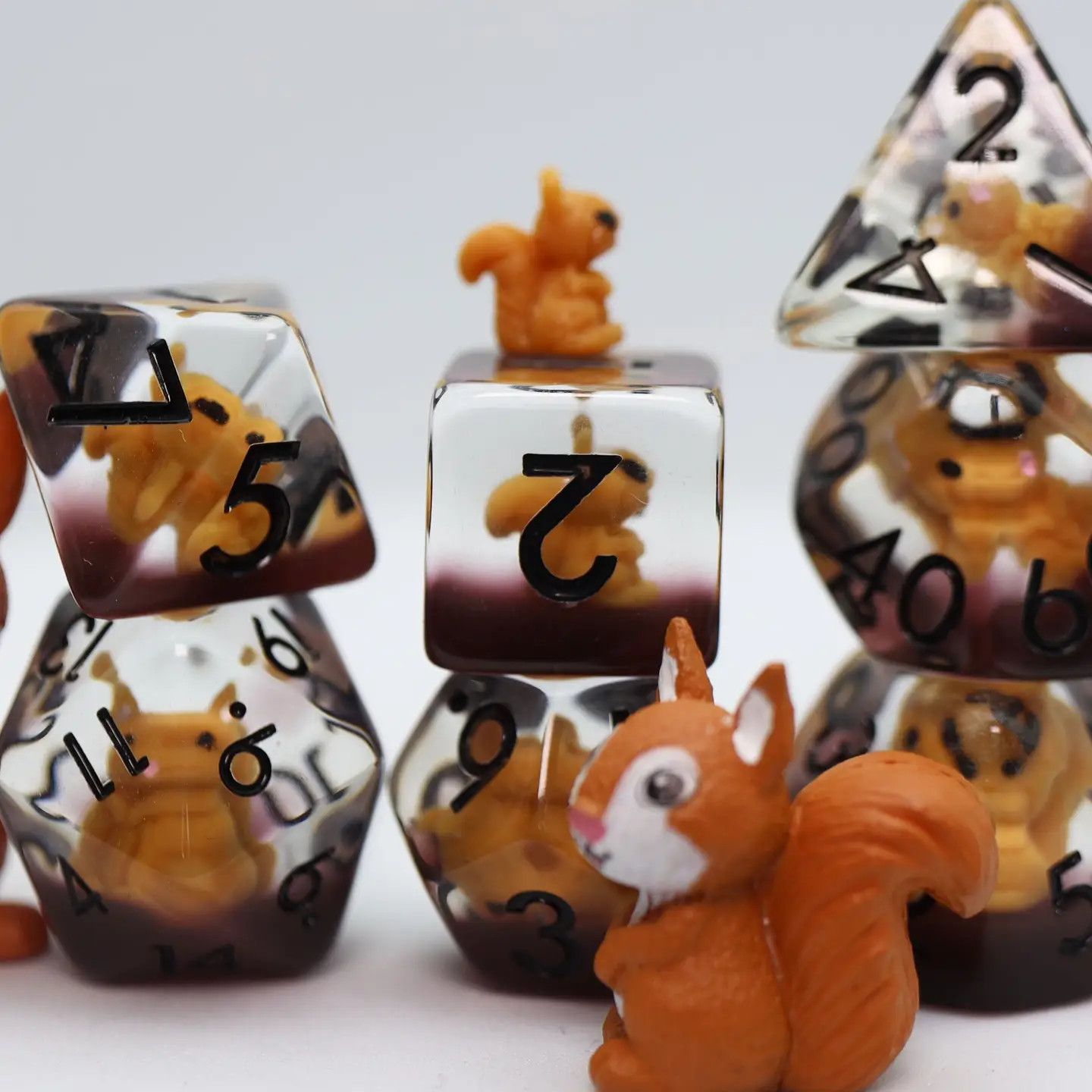 RPG Dice Set (7): Squirrel RPG Dice Set