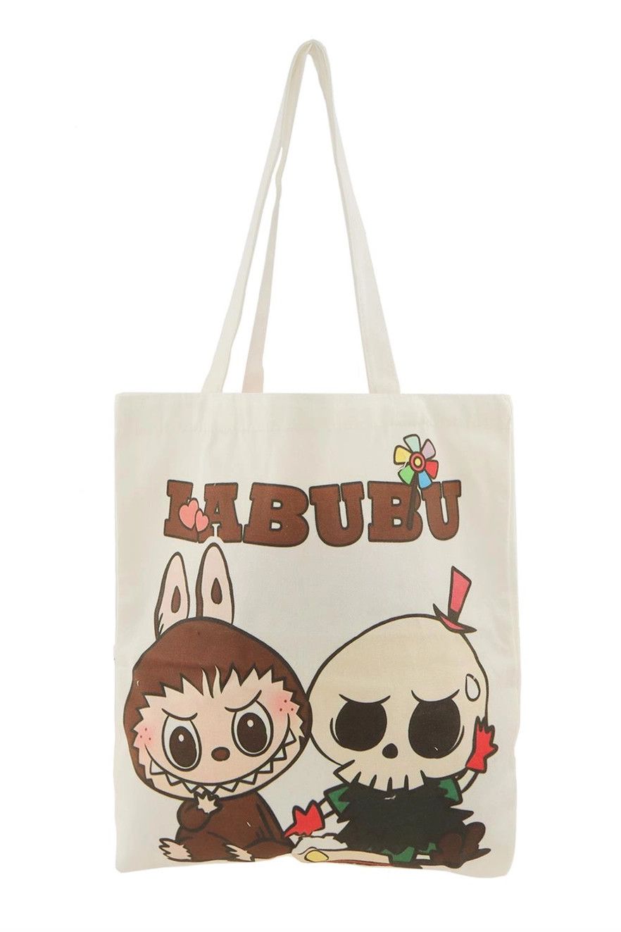 (Labubu Style) Cartoon Character Tote Bag - 2549